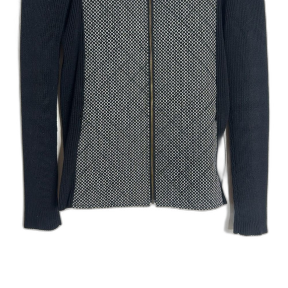 J.McLaughlin Quilted Knit wool silk cotton Jacket size small spring cute - Picture 3 of 9